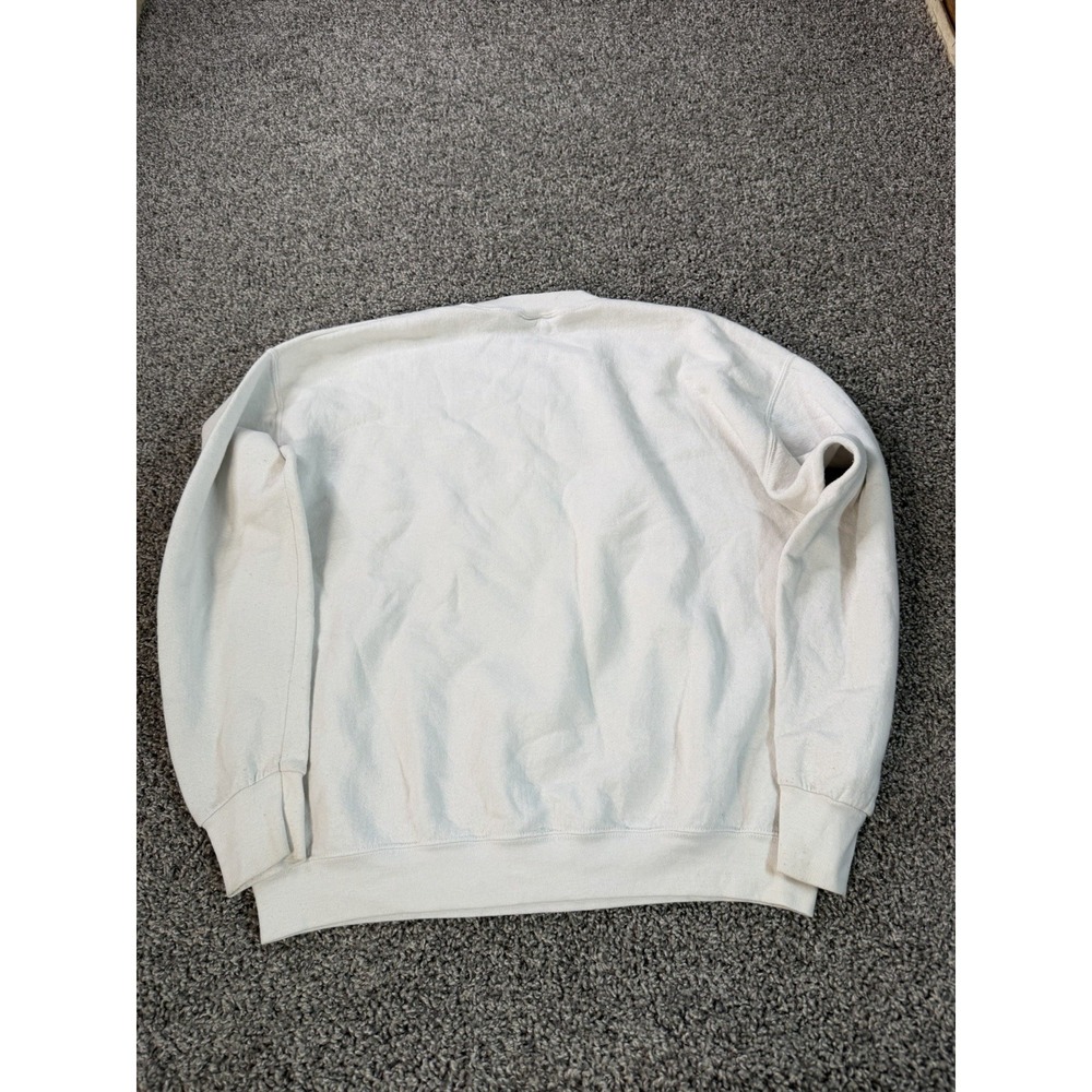 Vintage 90s Fishing Comedy Sweatshirt Men's Size XL White - Picture 2 of 8